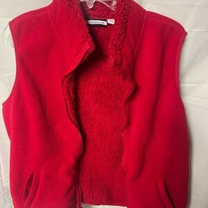 Croft & Barrow Vibrant Red Fleece Vest